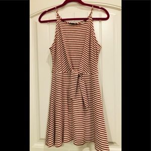Summer striped mini dress